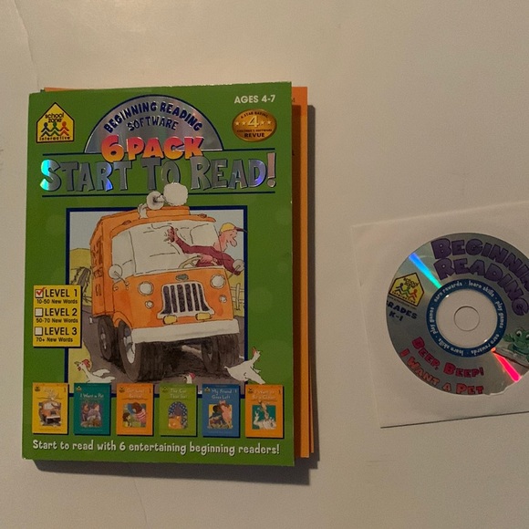 beginning reading six pack of books start to read include CD - Picture 2 of 7